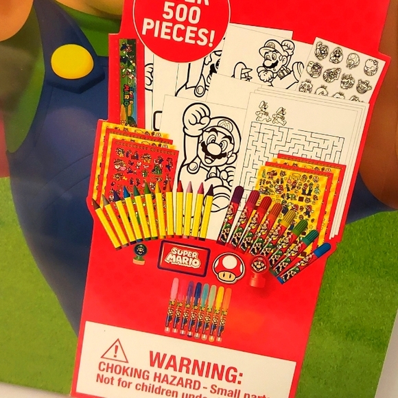 Super Mario Deluxe Activity Set with Tin Carry Case - Picture 3 of 5